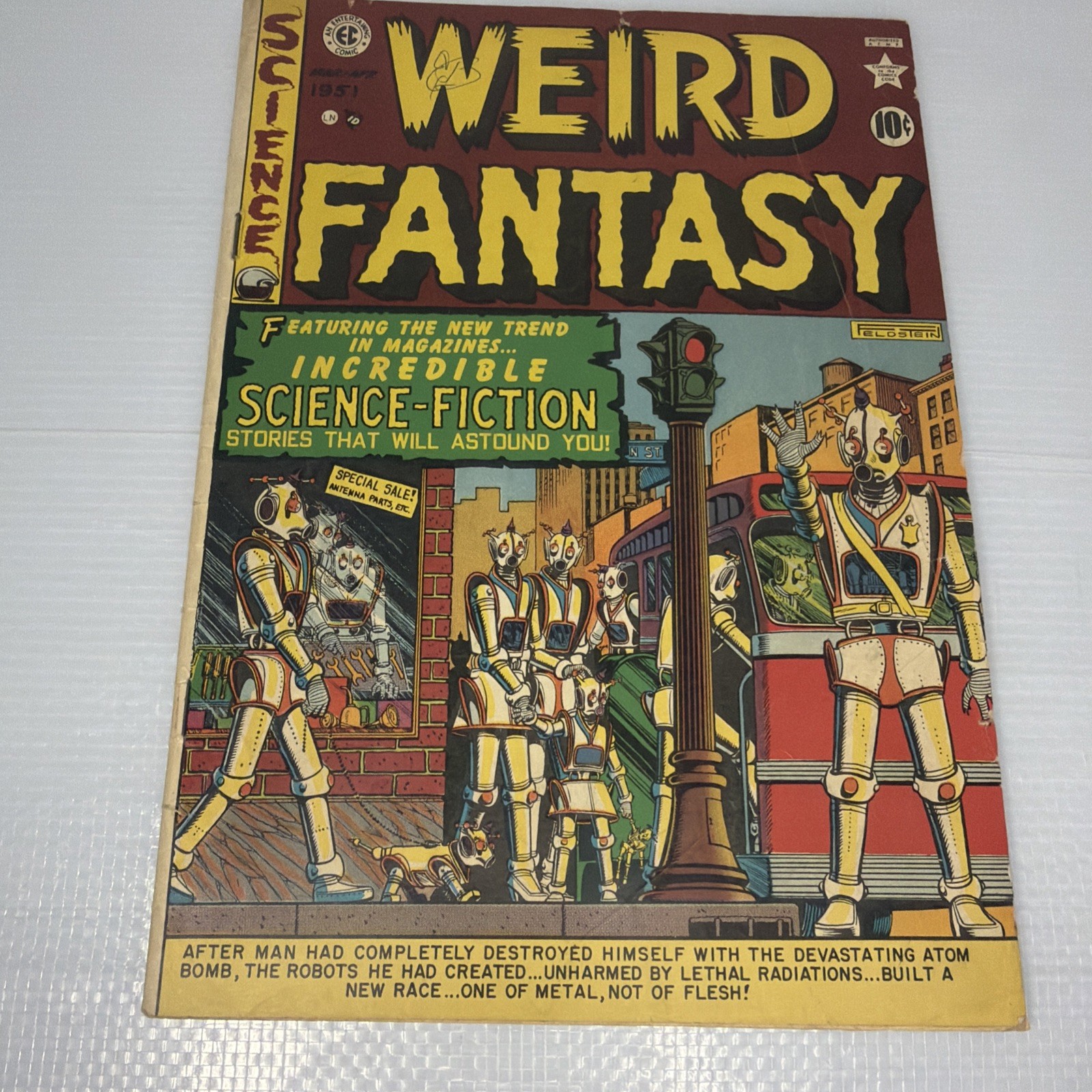 Weird Fantasy #6 Poor to Fair Condition E.C. Comics 1951 INCOMPLETE 