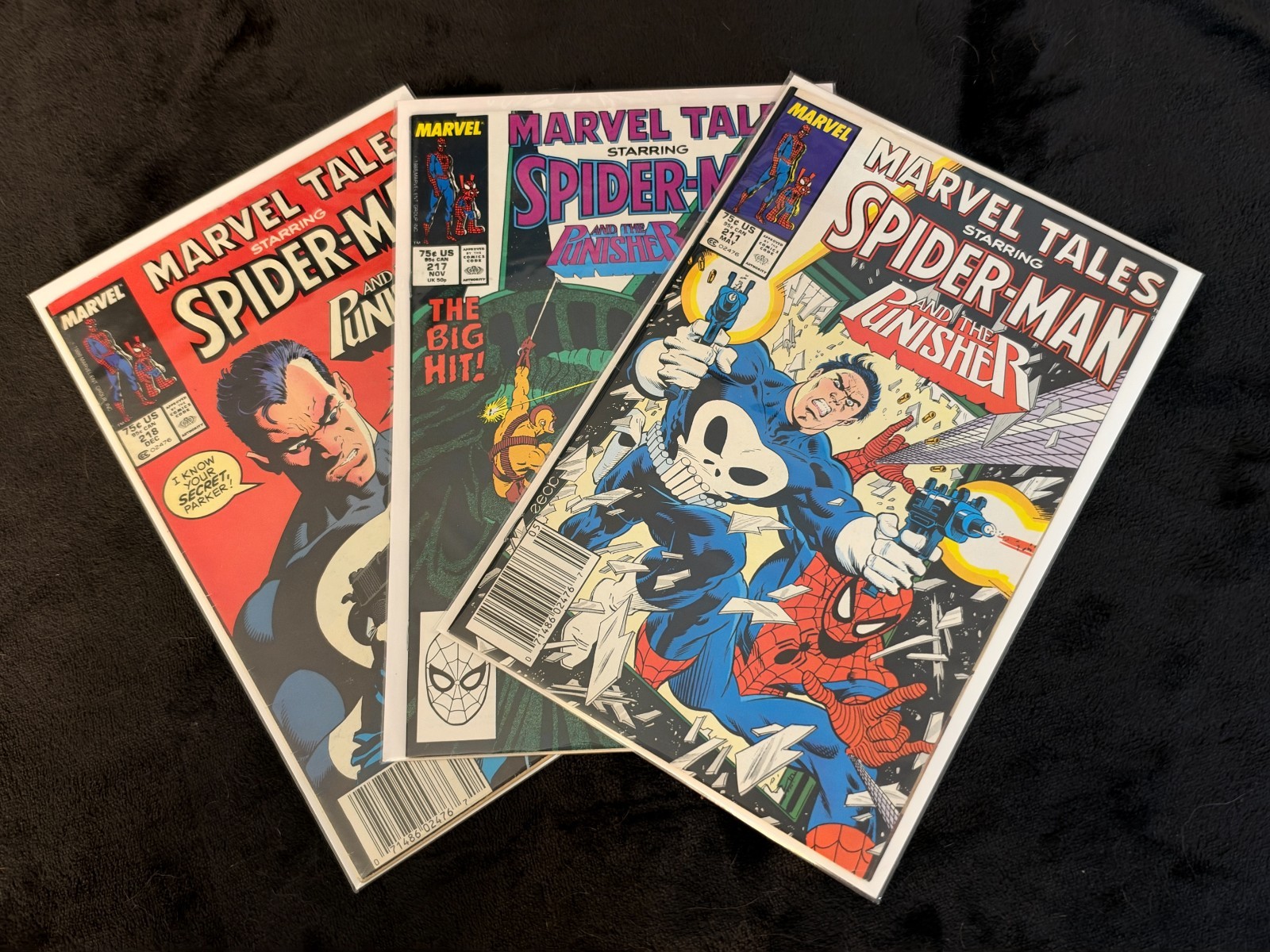 Marvel Tales #211 217-218 Spider-Man Punisher Mike Zeck Marvel Comics Lot