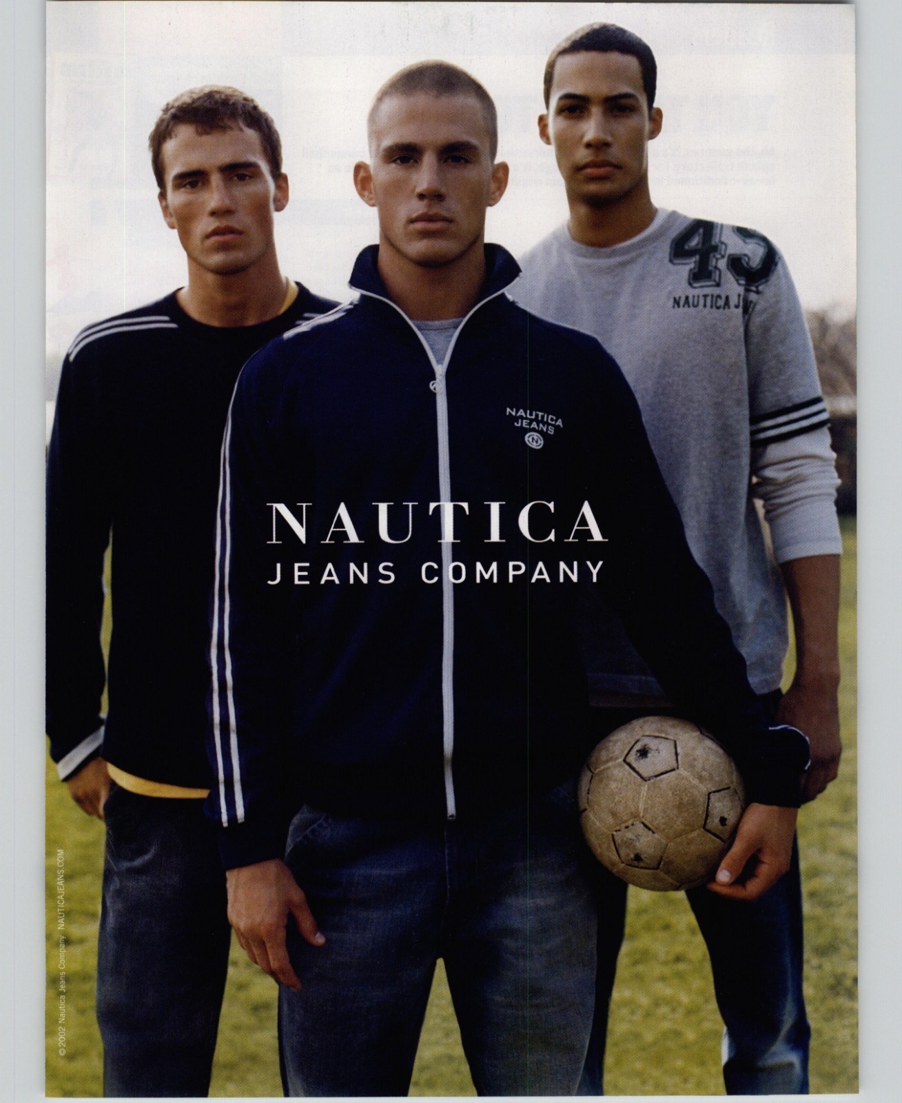 2002 Vintage Print Ad Nautica Jeans Company Channing Tatum Model Art Pinup Page