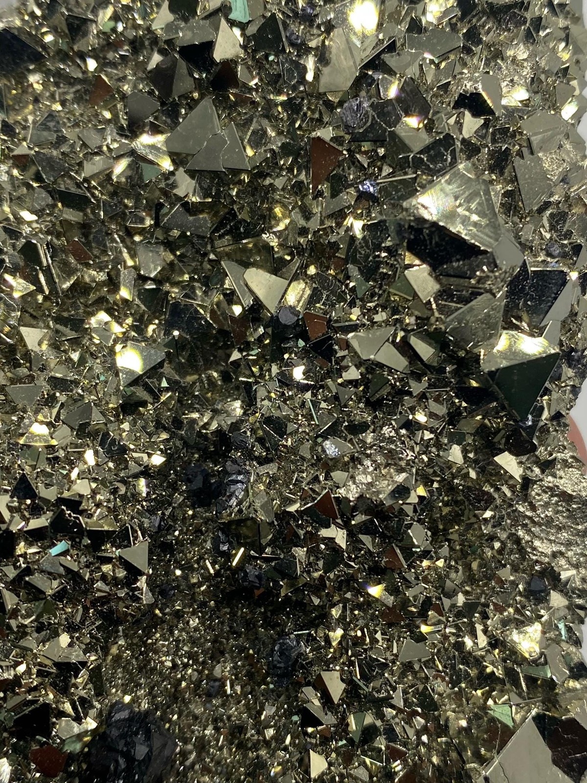 Octahedral Pyrite With Galena