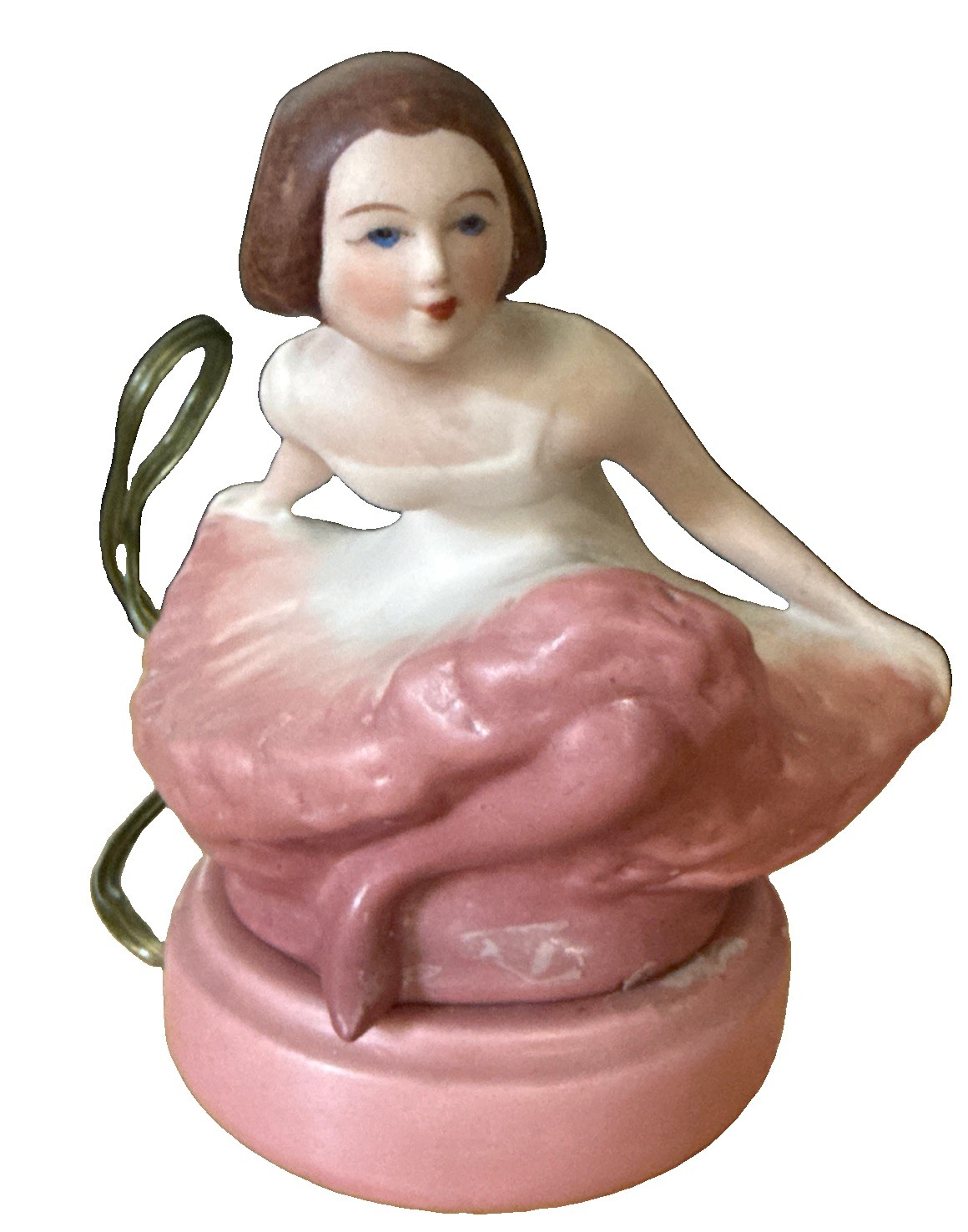 Vintage German Lady Perfume Lamp  Works  1920’s  Rare