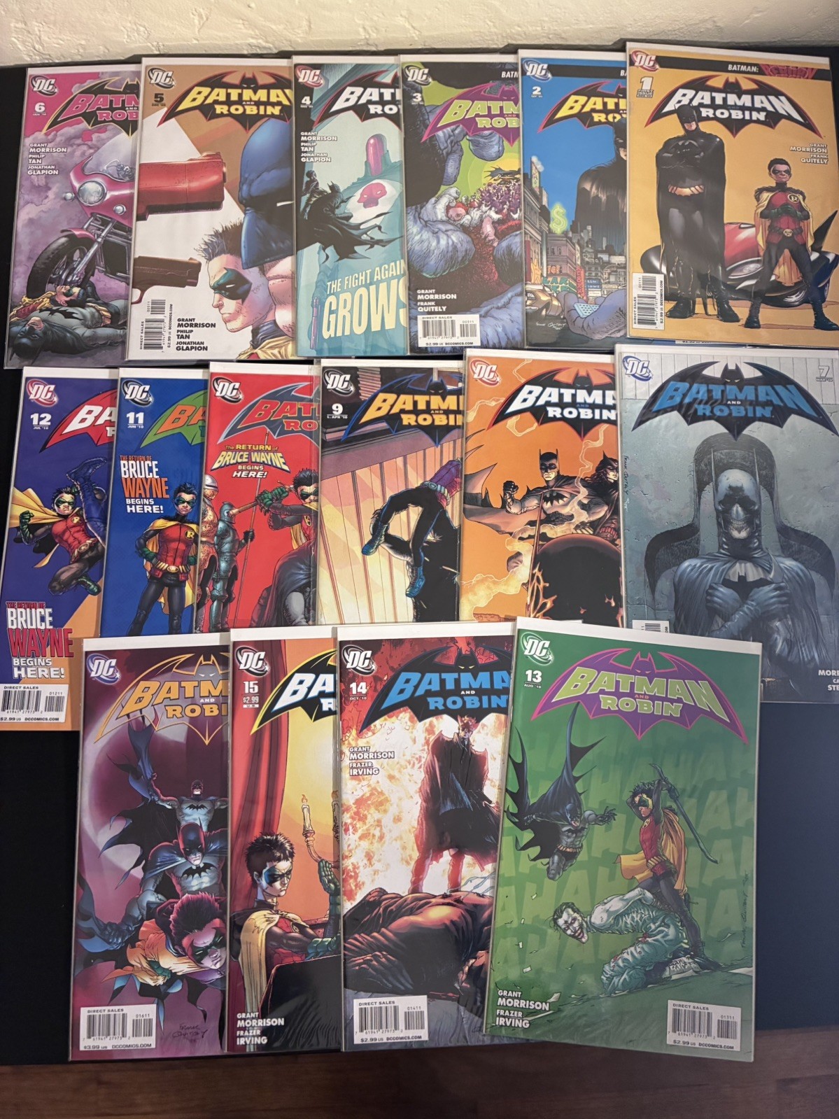 BATMAN AND ROBIN #1-16 Complete GRANT MORRISON Run Quitely DC Comics 2009 BATMAN AND ROBIN #1-16 Complete GRANT MORRISON Run Quitely DC Comics 2009