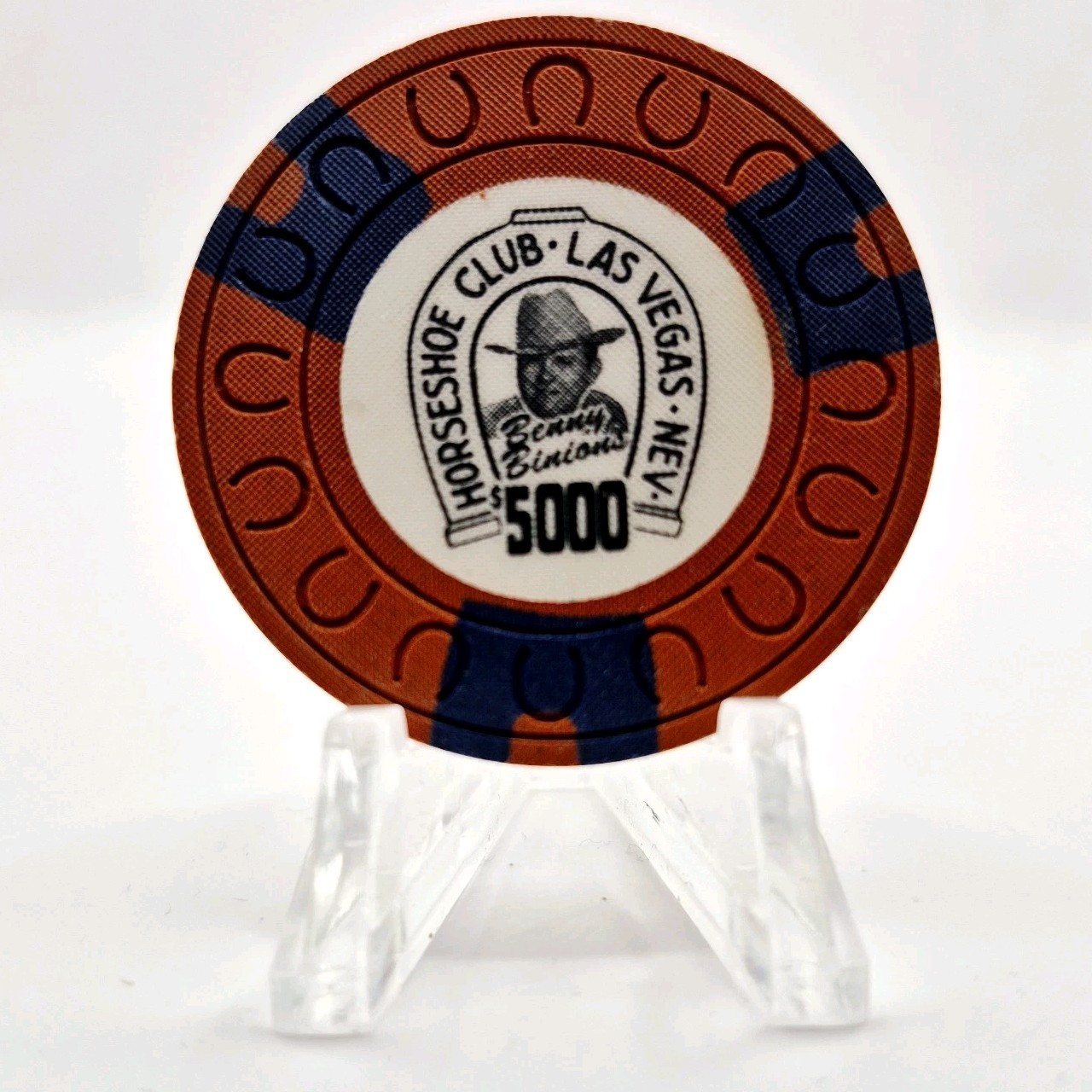 Binion\'s Horseshoe Casino Las Vegas Nevada $5000 Chip E7175 UNC