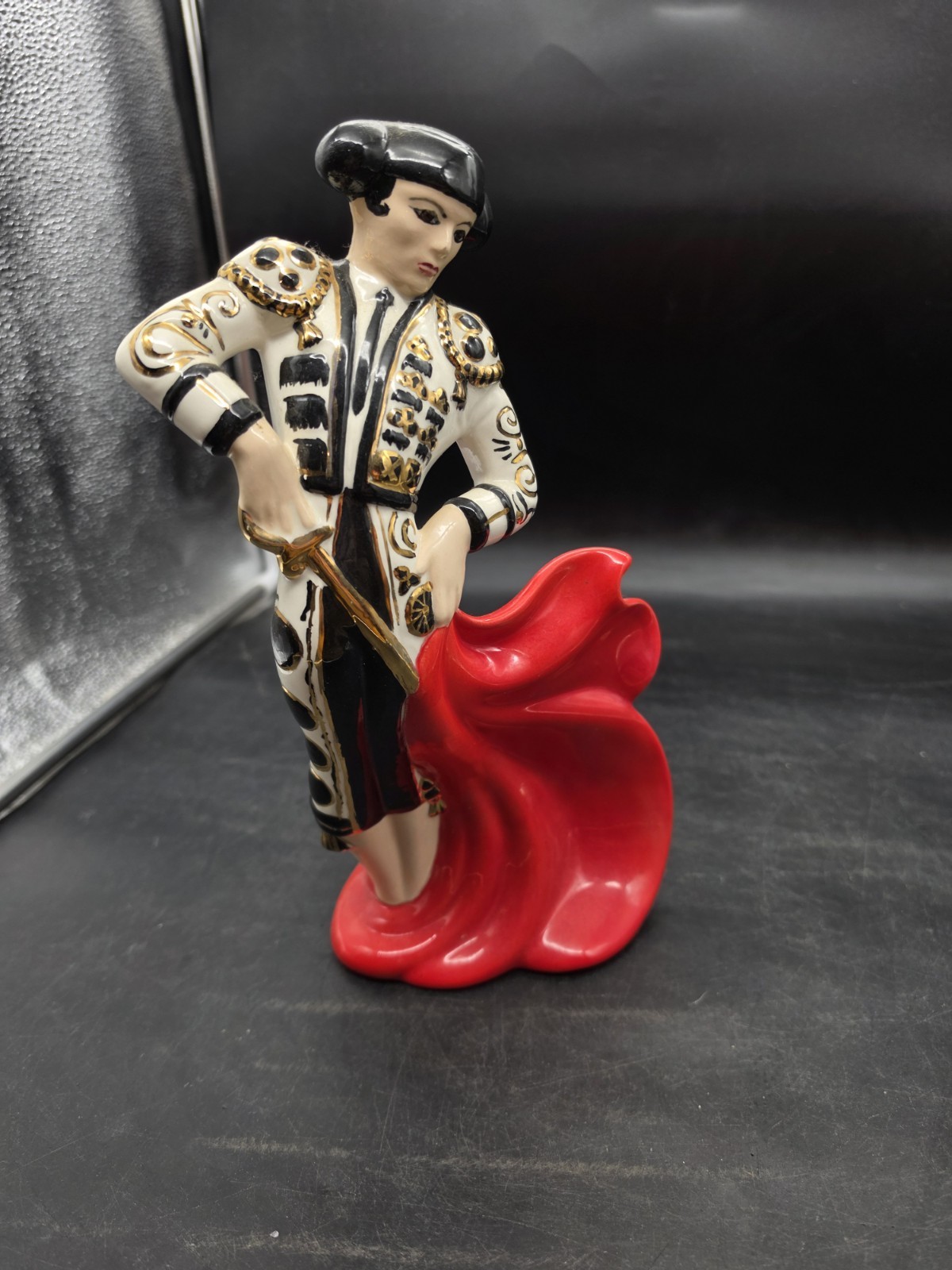 Vintage 1970s Porcelain Matador Bullfighting Bullfighter Figurine Statue Figure