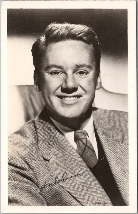 c1940s Actor VAN JOHNSON Real Photo RPPC Postcard MGM Movie Star / WJ GRAY Photo