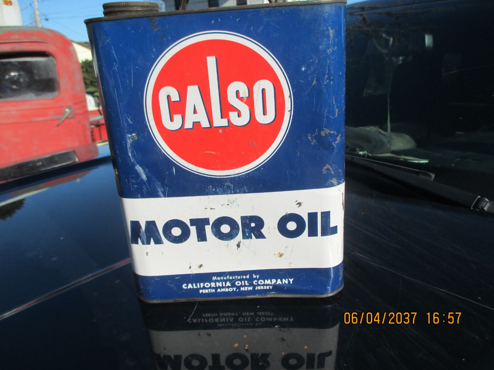 CALSO (Hard to Find) Two Gallon Oil Can, Very Nice Cond,BUY IT NOW/GOOD OFFER CALSO (Hard to Find) Two Gallon Oil Can, Very Nice Cond,BUY IT NOW/GOOD OFFER