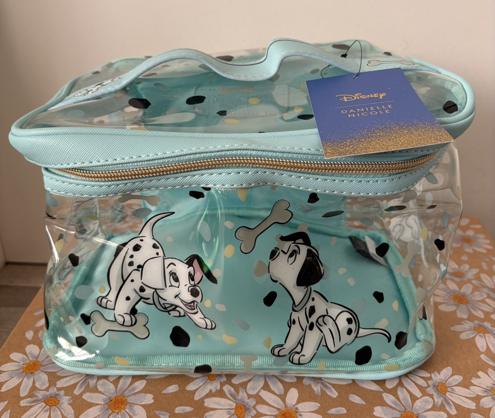 Disney Danielle Nicole 101 Dalmatians Train Case Makeup Cosmetic Bag New 