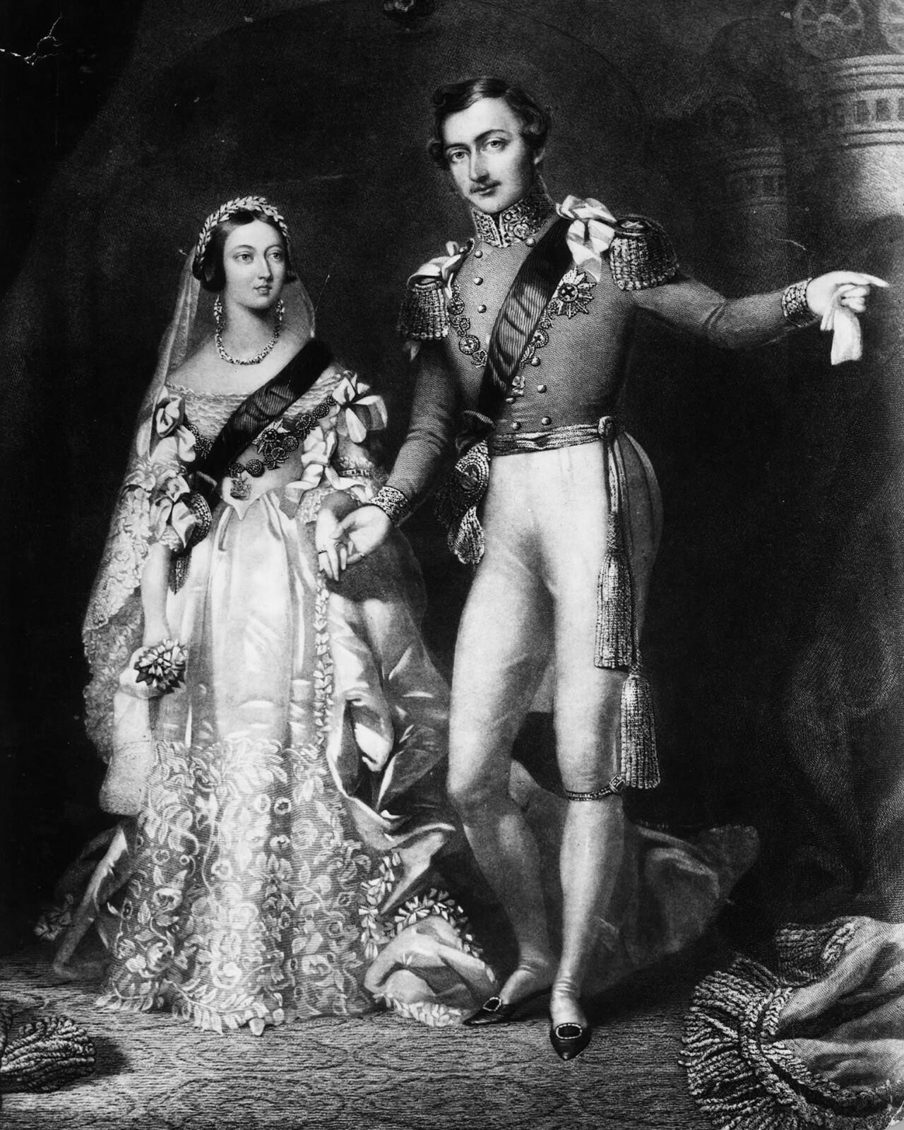 Queen Victoria & Prince Albert 8X10 Photo United Kingdom Great Britain India #42