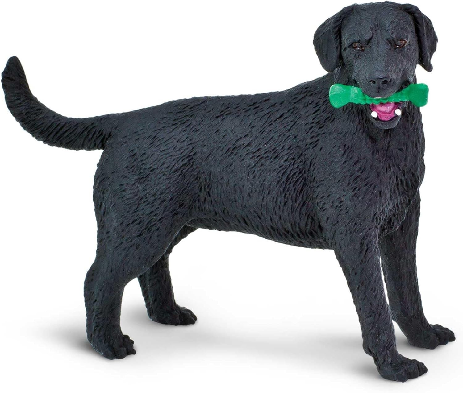 Black Labrador Retriever Figurine - Hand-Painted, Lifelike 3.75\