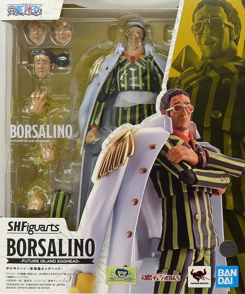 ONE PIECE S.H.Figuarts Borsalino Egghead Action Figure,posable, accessories