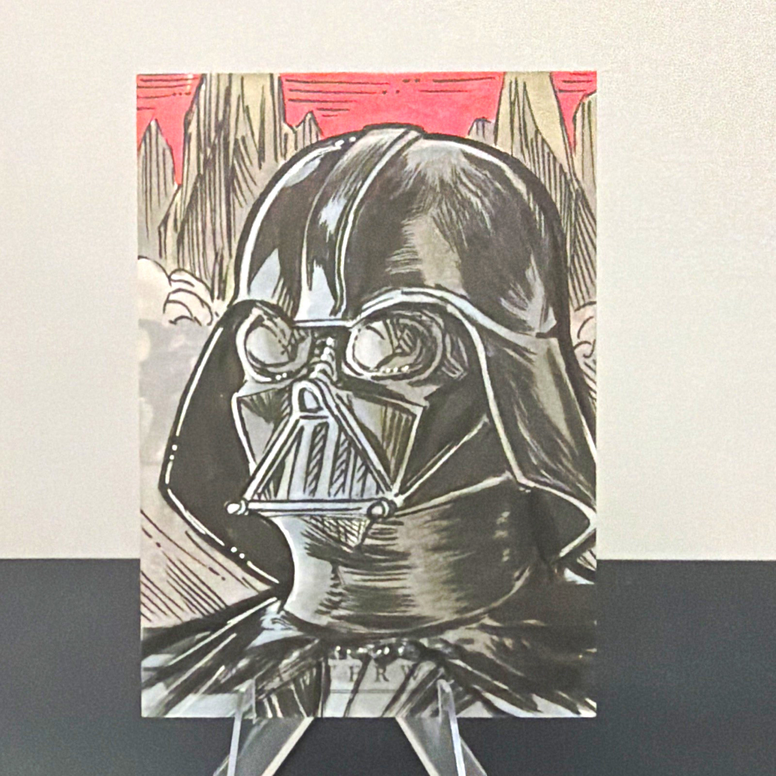 2024 Topps Star Wars Masterwork Darth Vader 1/1 Sketch Card Elvin A Hernandez