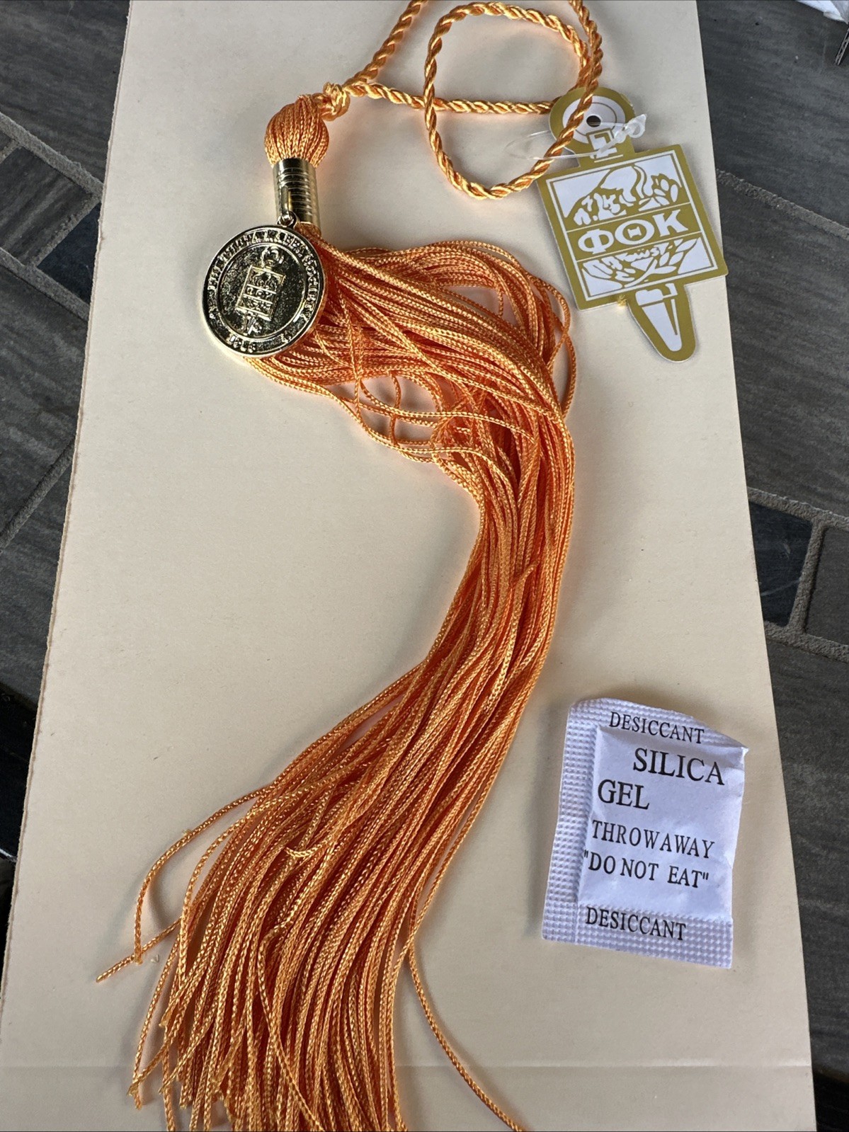 Phi Theta Kappa Honor Society ΦΘK Key Member Tassel Gold Tone