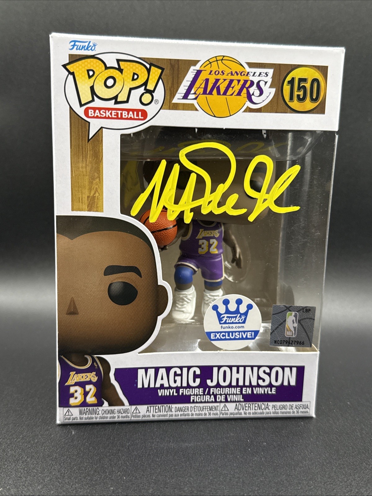 Funko POP NBA #150 Magic Johnson AUTO With BAS COA & Hard Case