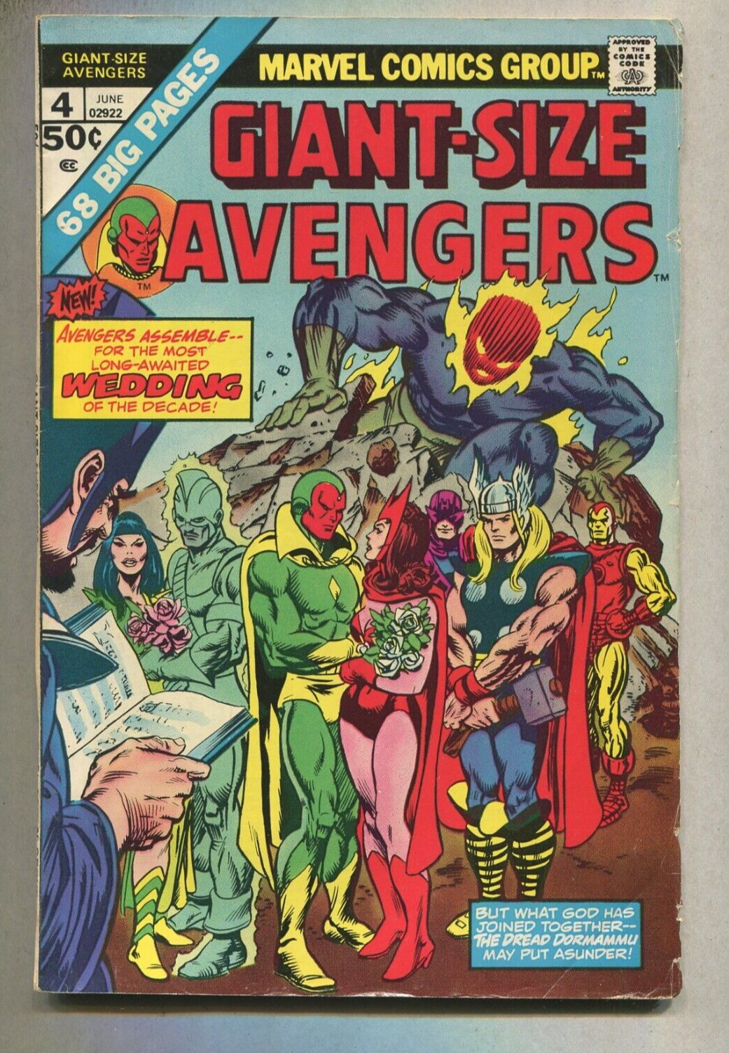 The Avengers #4 VG+ Giant Sized  Dormammu Marvel Comics  SA