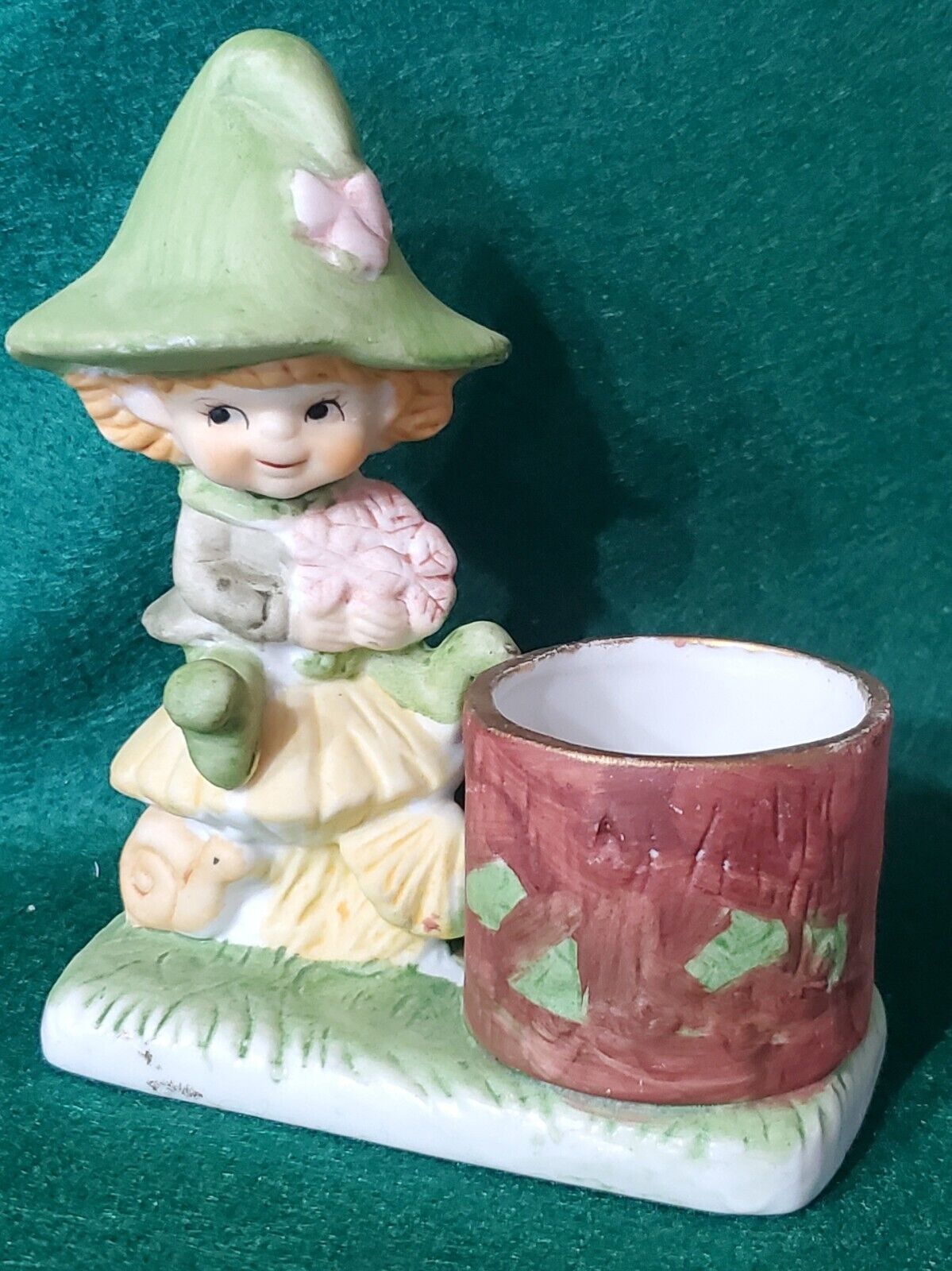 1978 Little  Luvkins St Patrick\'s Day  Votive Candle Holder  Figurine