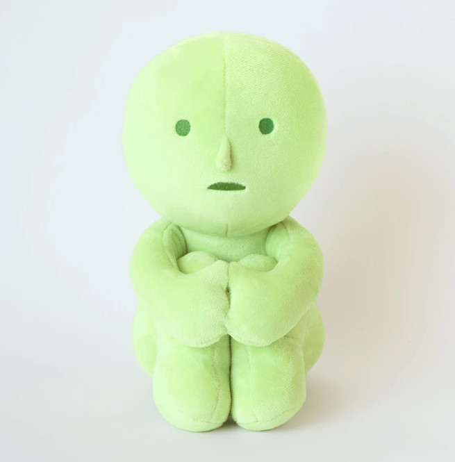 SMISKI Plush Toy Hugging Knees 6.3 in Dreams Japan 10th Limited New