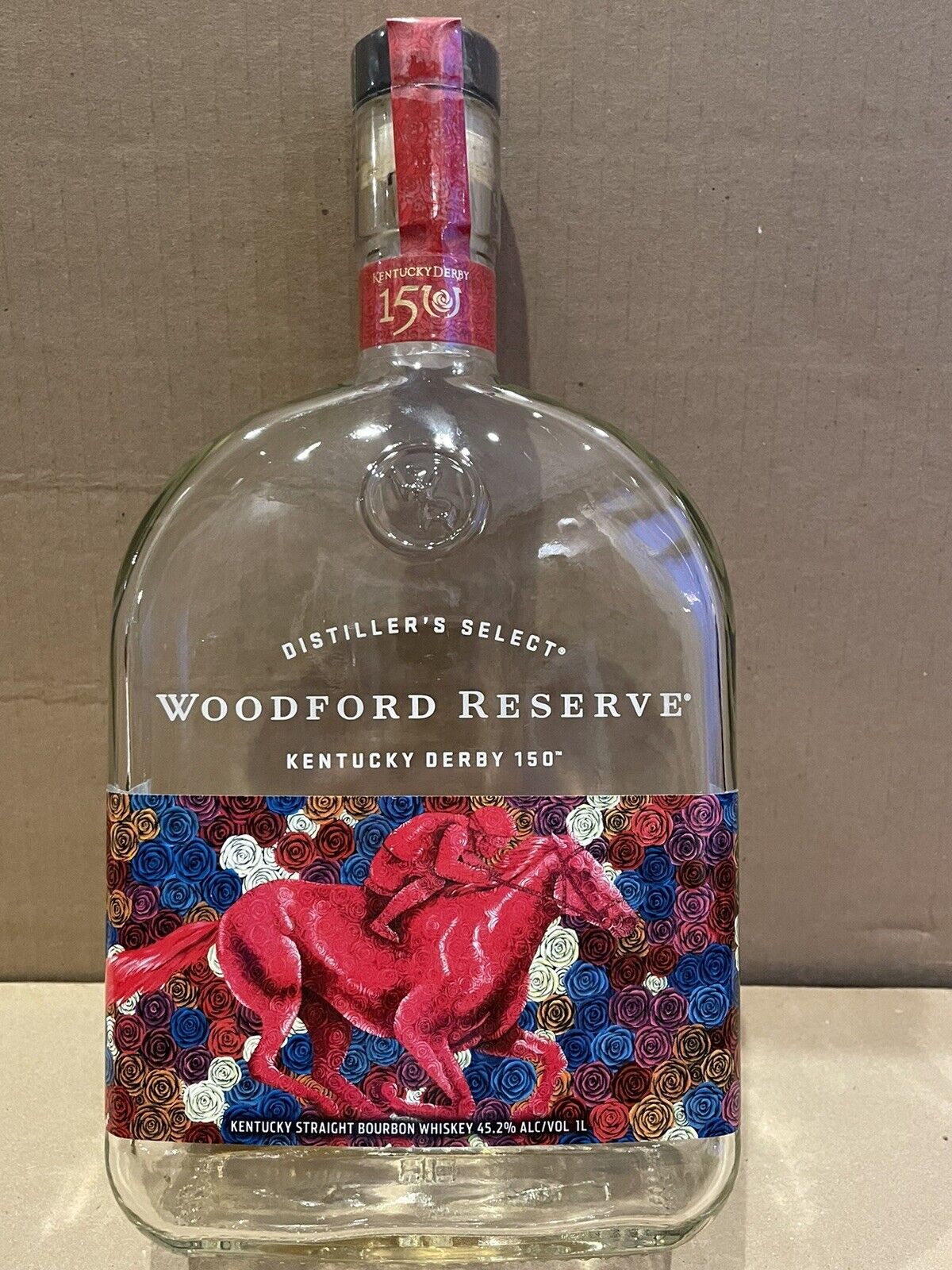 Woodford Reserve 2024 Kentucky Derby 150 Running Empty Bourbon Whiskey Bottle