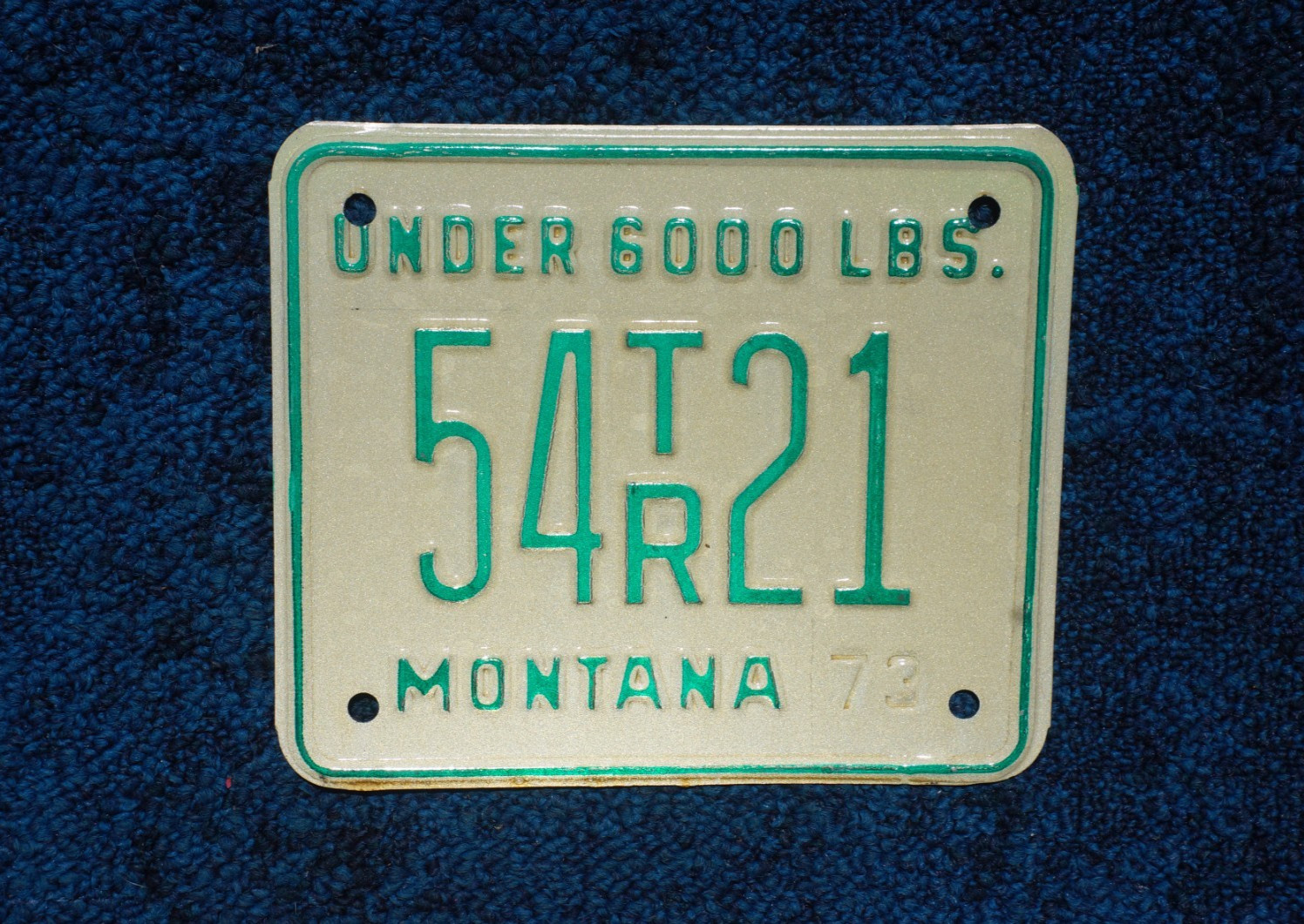 1973 Montana Trailer License Plate