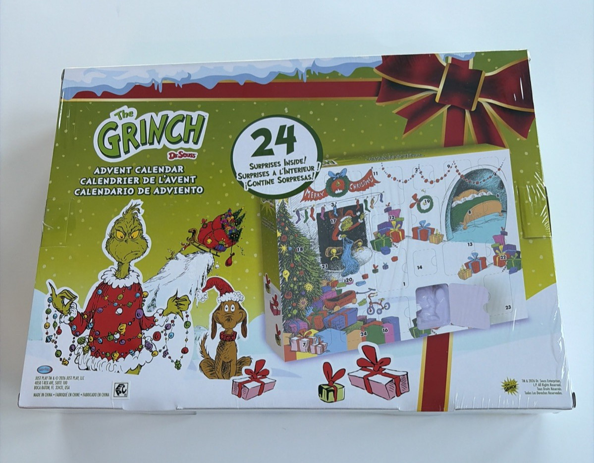 2026 Dr. Seuss GRINCH Advent Christmas Calendar 24 Pcs Holiday Countdown NEW+BOX 2026 Dr. Seuss GRINCH Advent Christmas Calendar 24 Pcs Holiday Countdown NEW+BOX