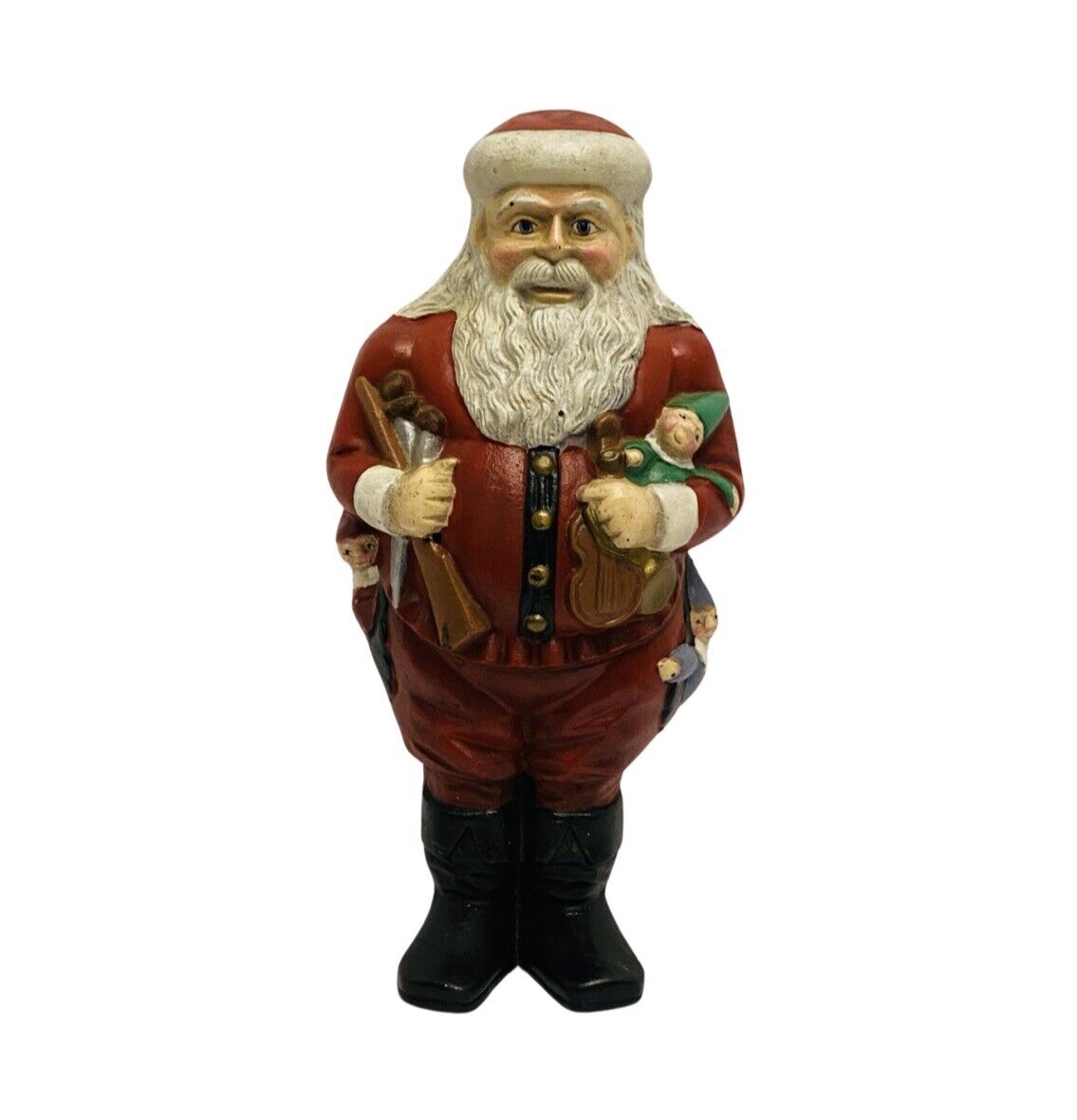 Vintage Cast Iron 14.5” Tall Santa Claus St Nick Heavy Christmas (Rare) OOAK