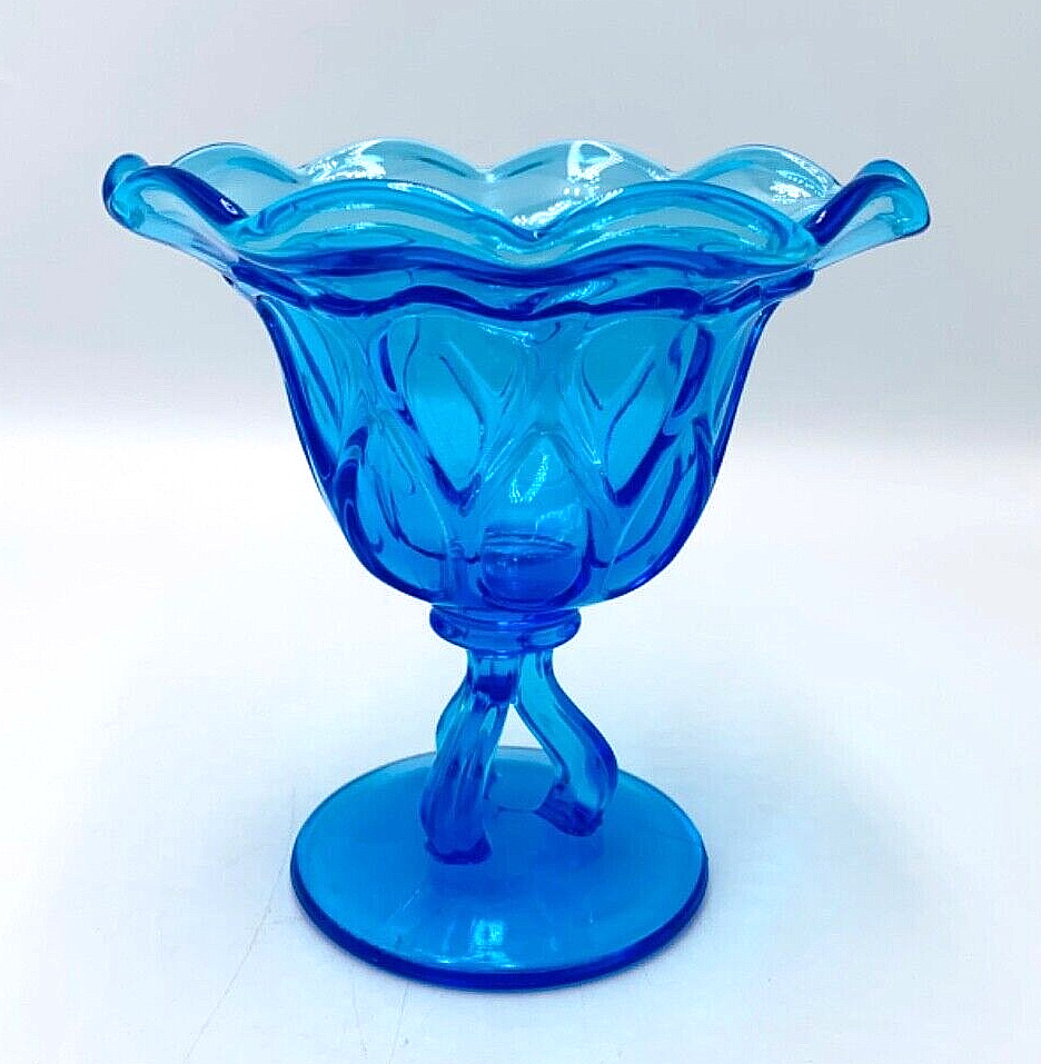 Vintage Westmoreland Blue Glass Doric Pattern 5\