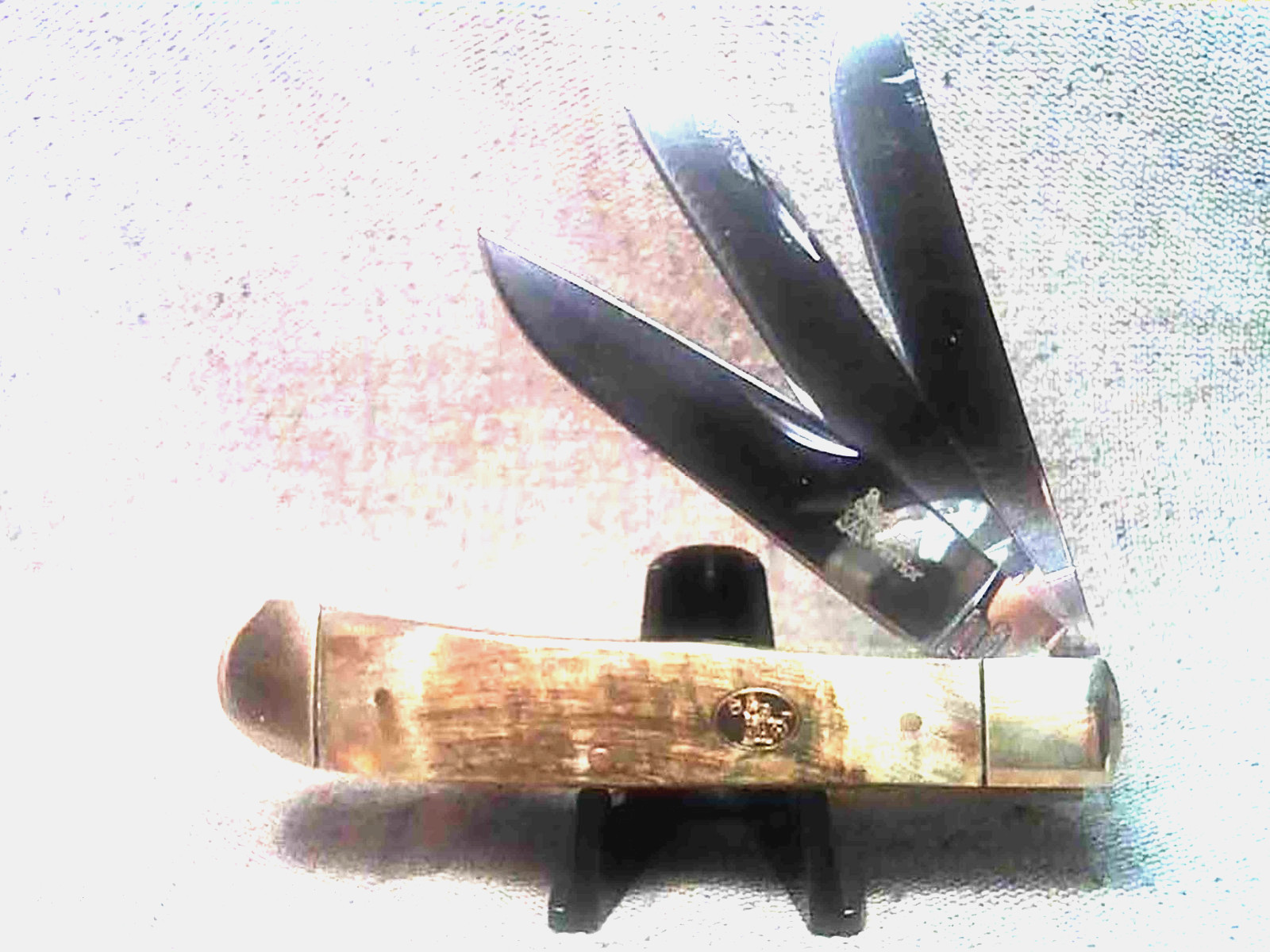SALE CLASSIC POCKET KNIFE 3-BLADE TRAPPER RAM HORN HANDLES by STEEL WARRIOR, 4 SALE CLASSIC POCKET KNIFE 3-BLADE TRAPPER RAM HORN HANDLES by STEEL WARRIOR, 4