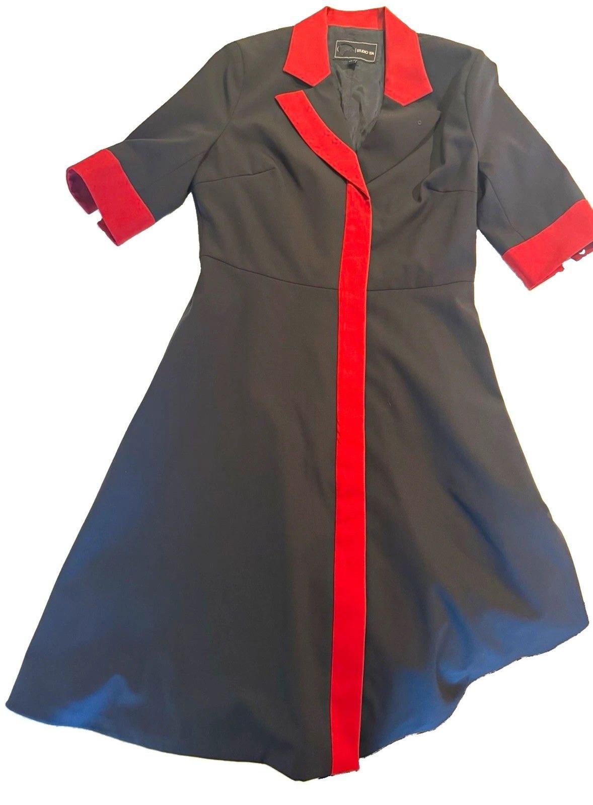 Vintage Northwest Airlines Flight Attendant Uniform Dress Studio 194 1980s 1990