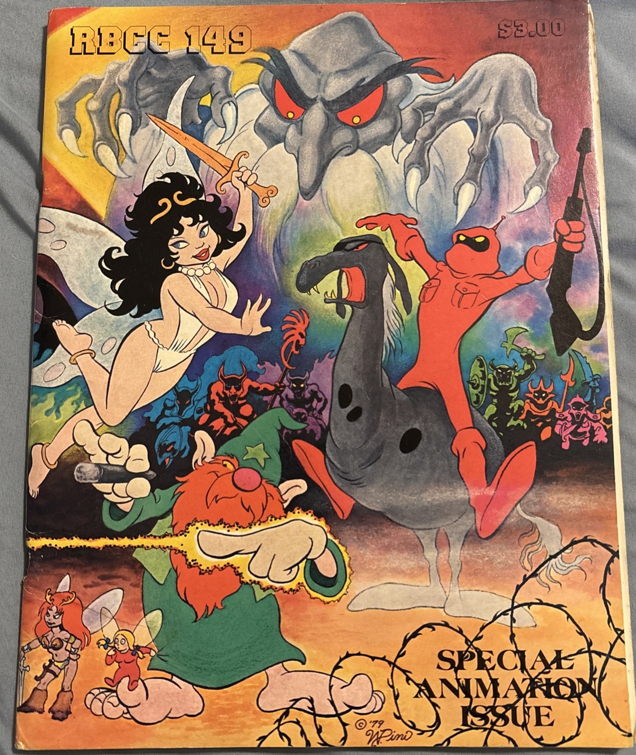 RBCC #149 -Wendy Pini Wraparound Cover- George Pal- Disney - Superman Toons-1979
