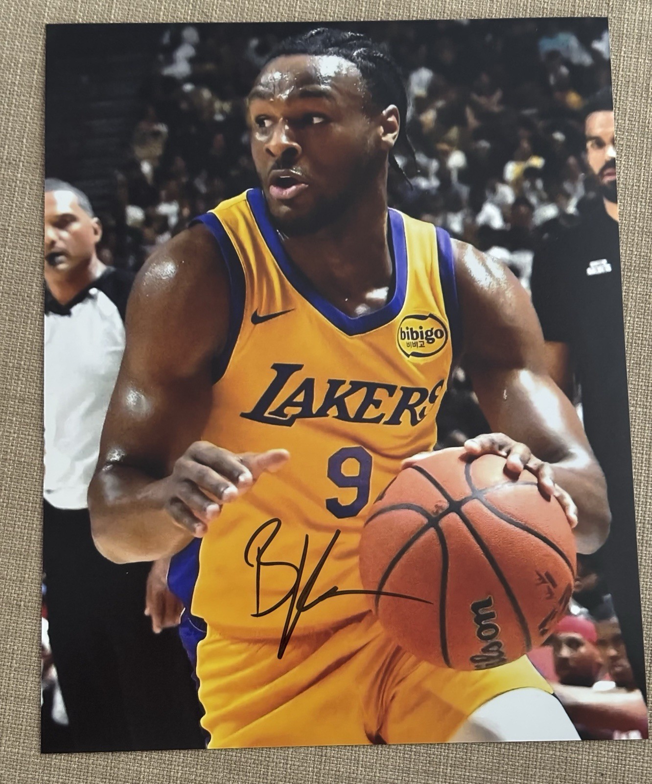 Bronny James Signed Photo, 8x10 with COA, Lakers Bronny James Signed Photo, 8x10 with COA, Lakers