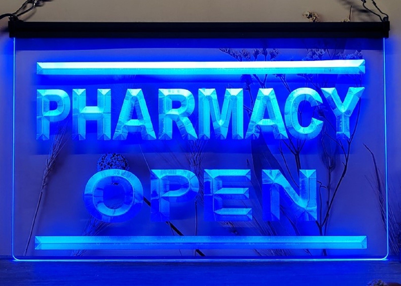 Pharmacy Open Neon Light Sign Pharmacy Decor Wall Hanging