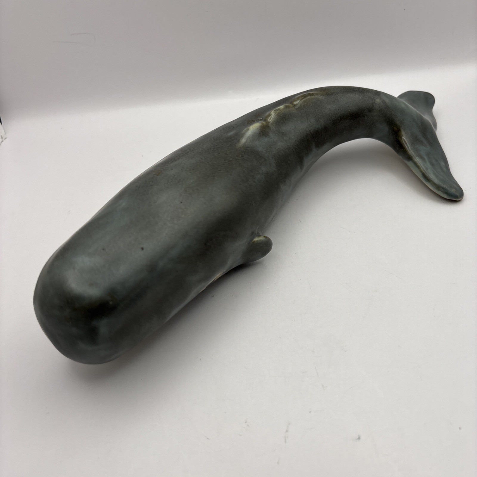 Vintage POD Studios Edgecomb, Maine Ceramic Sperm Whale Art Figurine