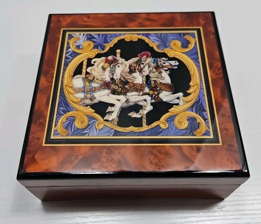 San Francisco Music Box Carousel Horse Musical Jewelry Box Tune \