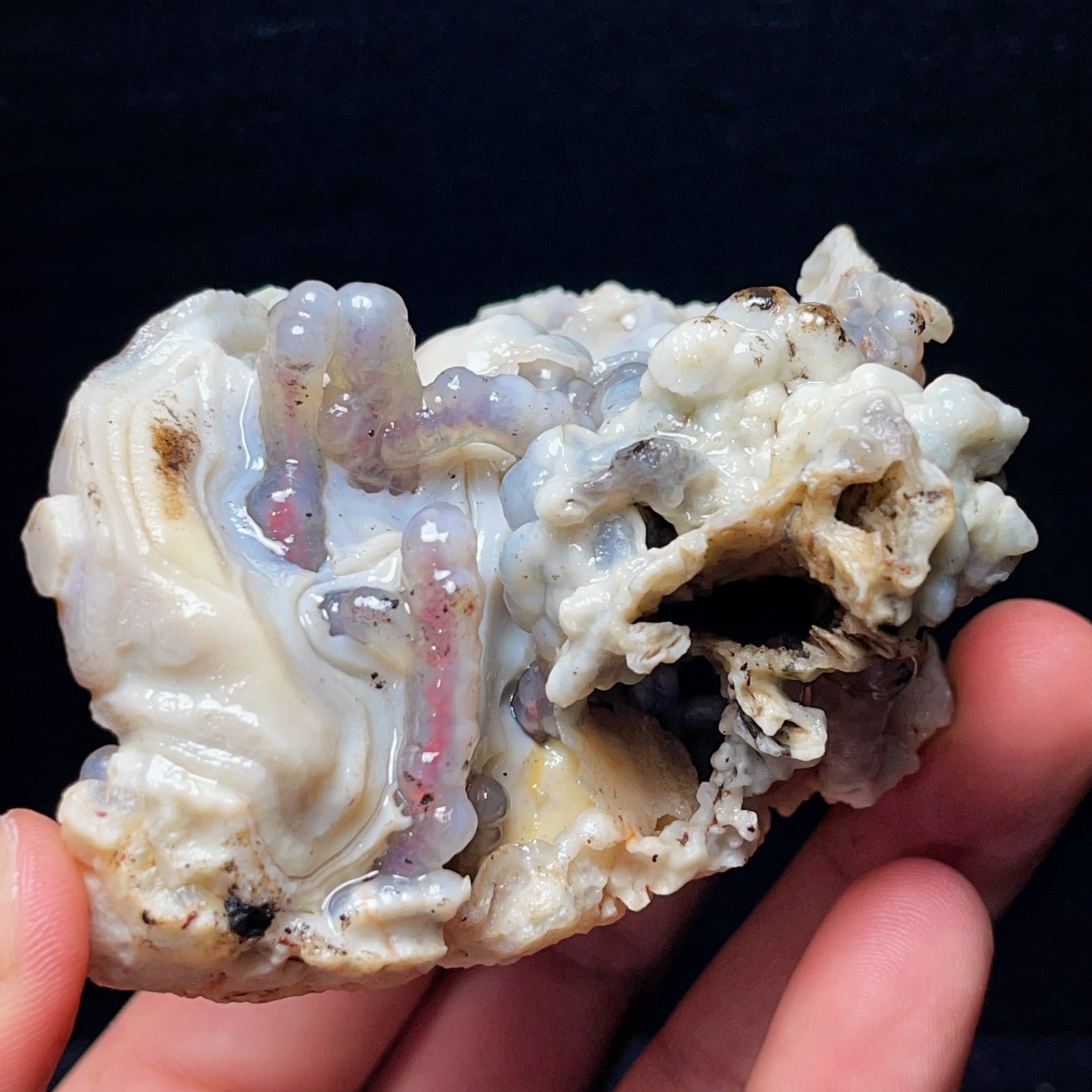 Rare 400G Natural Beautiful Gobi Agate Eye Agate Stone Madagascar L8530