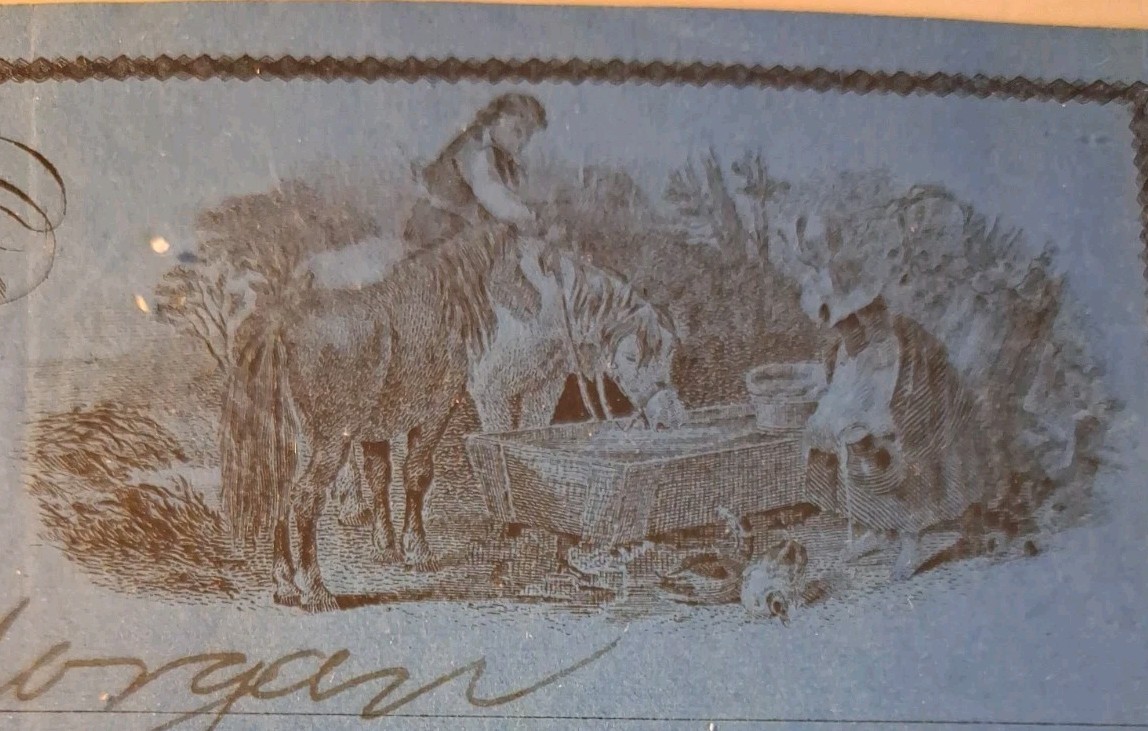 SLING\'S 🪙RARE 1883 Addison Goodell Real Estate & Farm Loans Loda, IL Bank Check