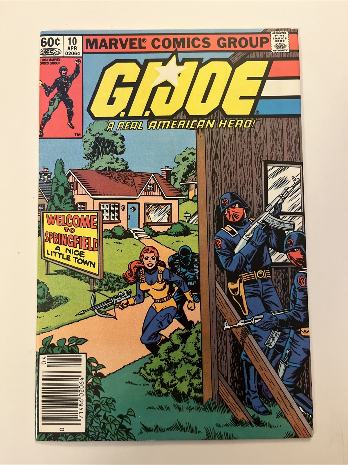 GI JOE A REAL AMERICAN HERO #10 (1983) 1ST SPRINGFIELD Newsstand NM- High Grade