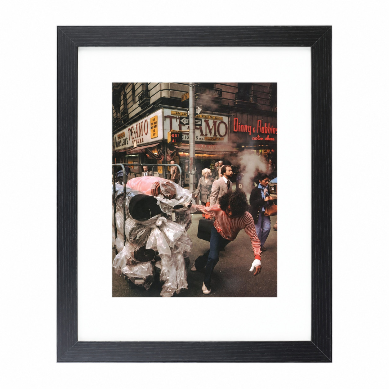 1970s Garment District Manhattan New York City NYC Matted & Framed Photo Picture
