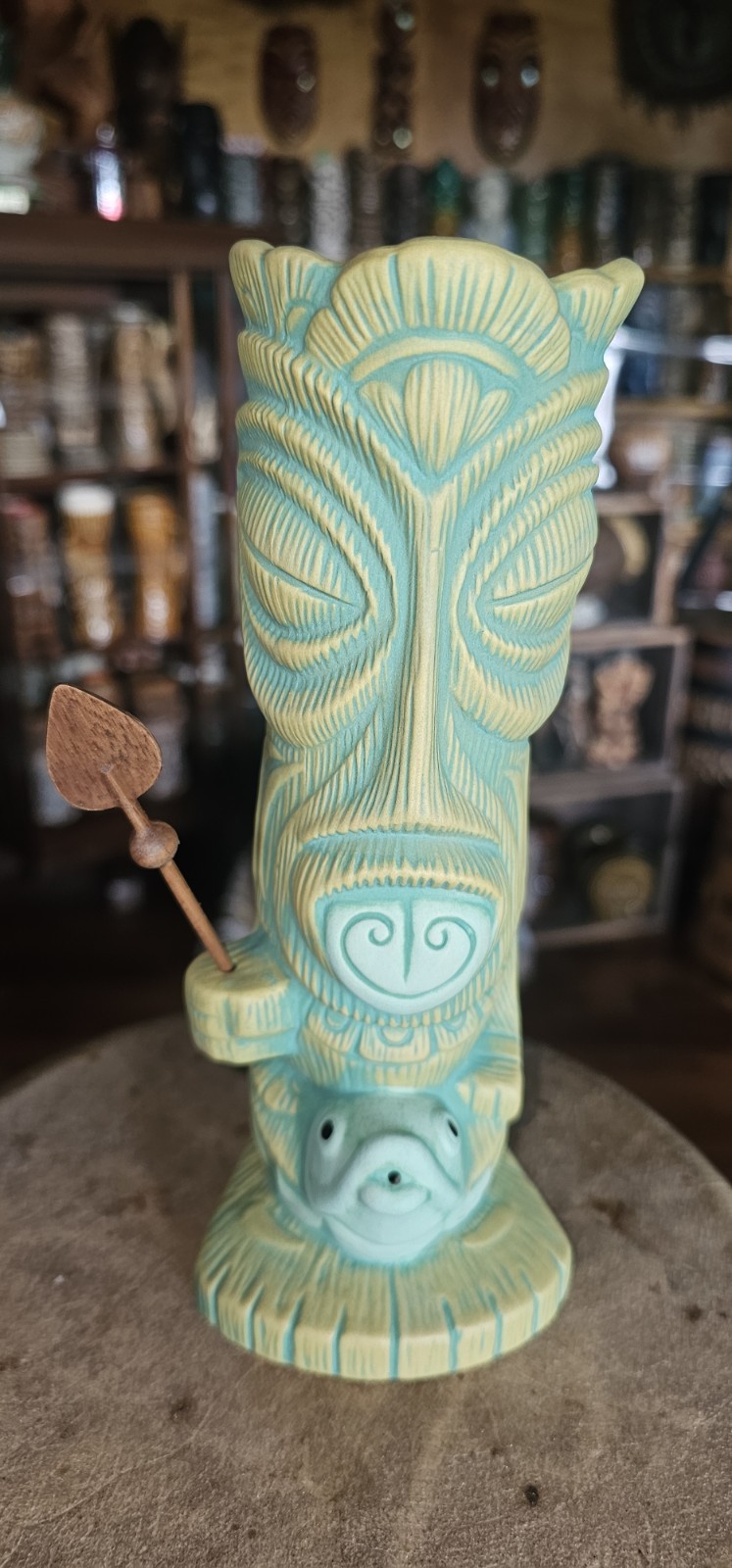 2025 San Diego Tiki Oasis mug The Fish Gatherer by Bai Hukilau New NiB