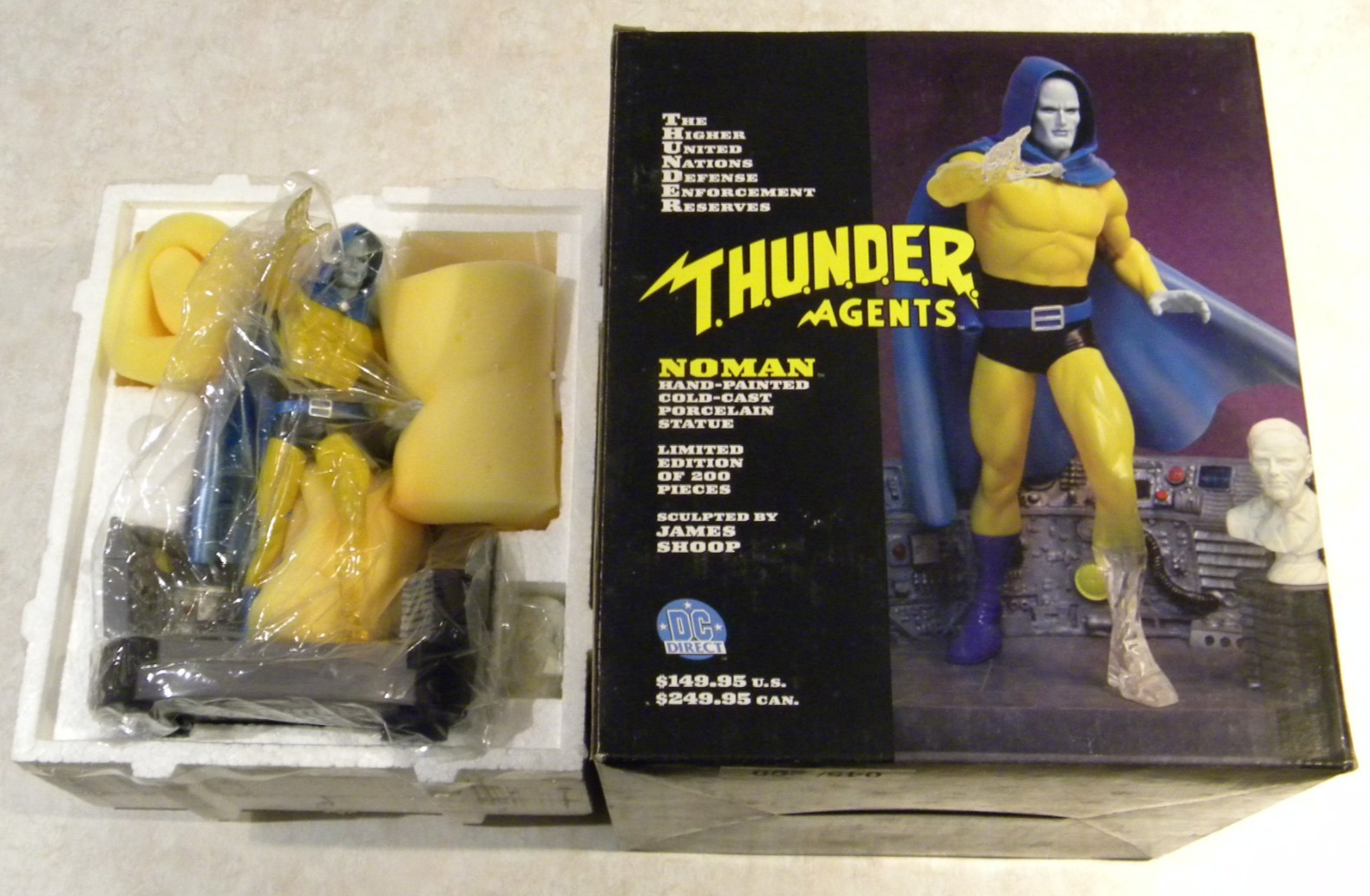 DC Direct Thunder Agents Noman Cold Cast Statue NEW
