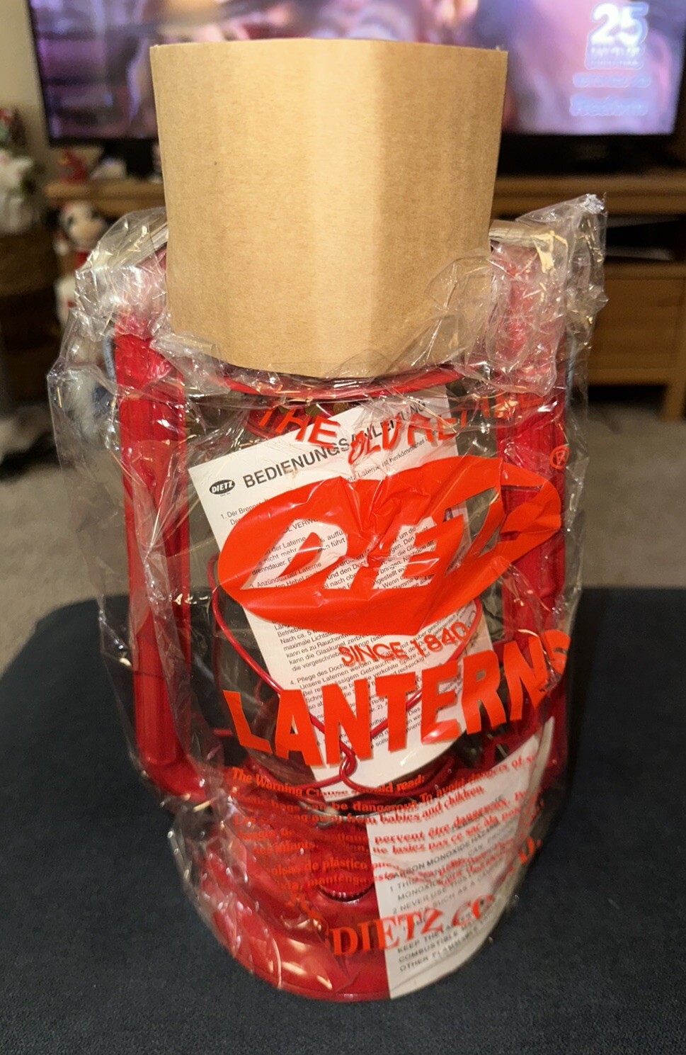 VTG Red Dietz Junior No. 20 Railroad Hurricane Oil Lamp Lantern NEW WITH TAGS