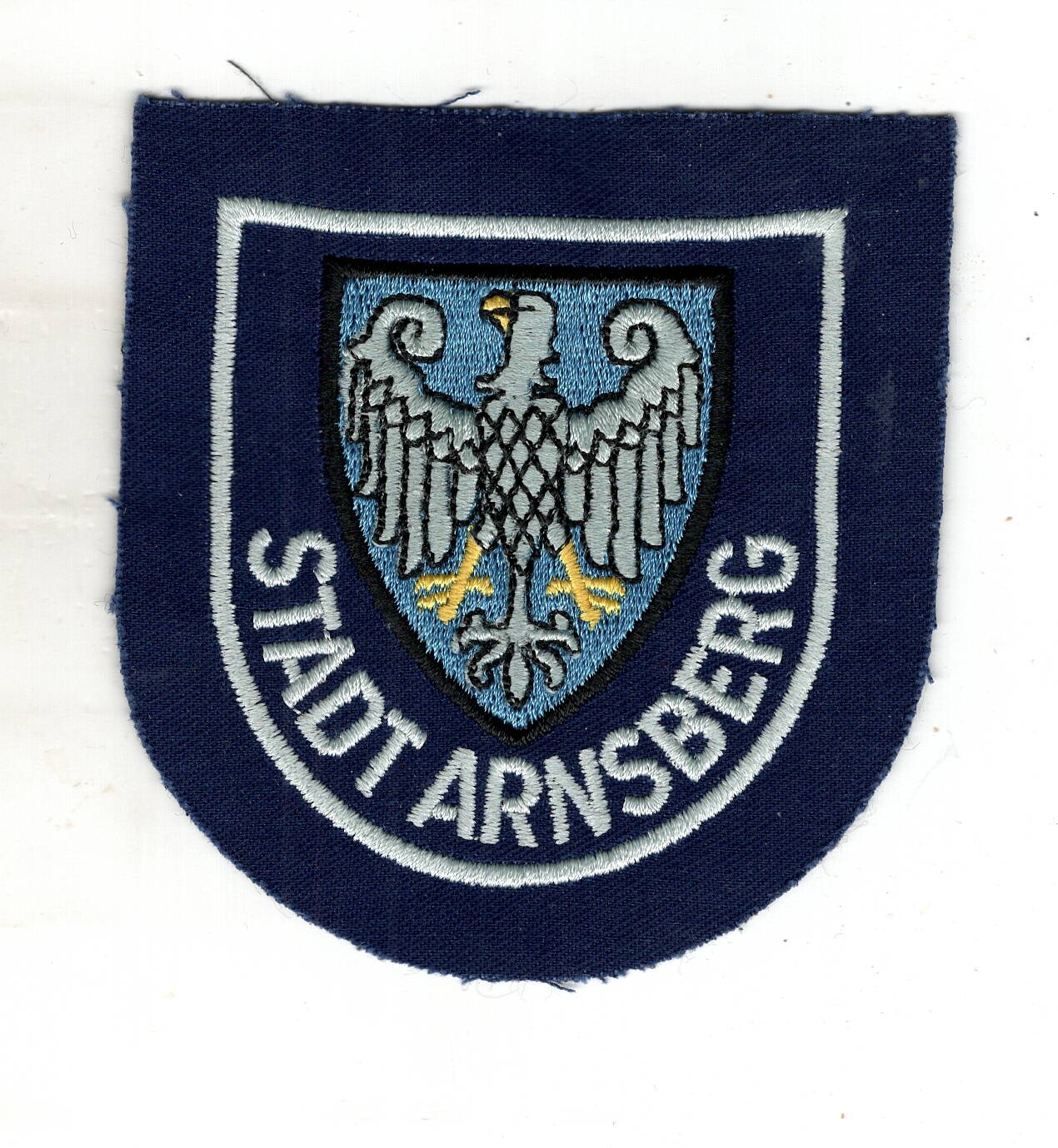Uniform fabric patch patch city of Arnsberg probably fire brigade