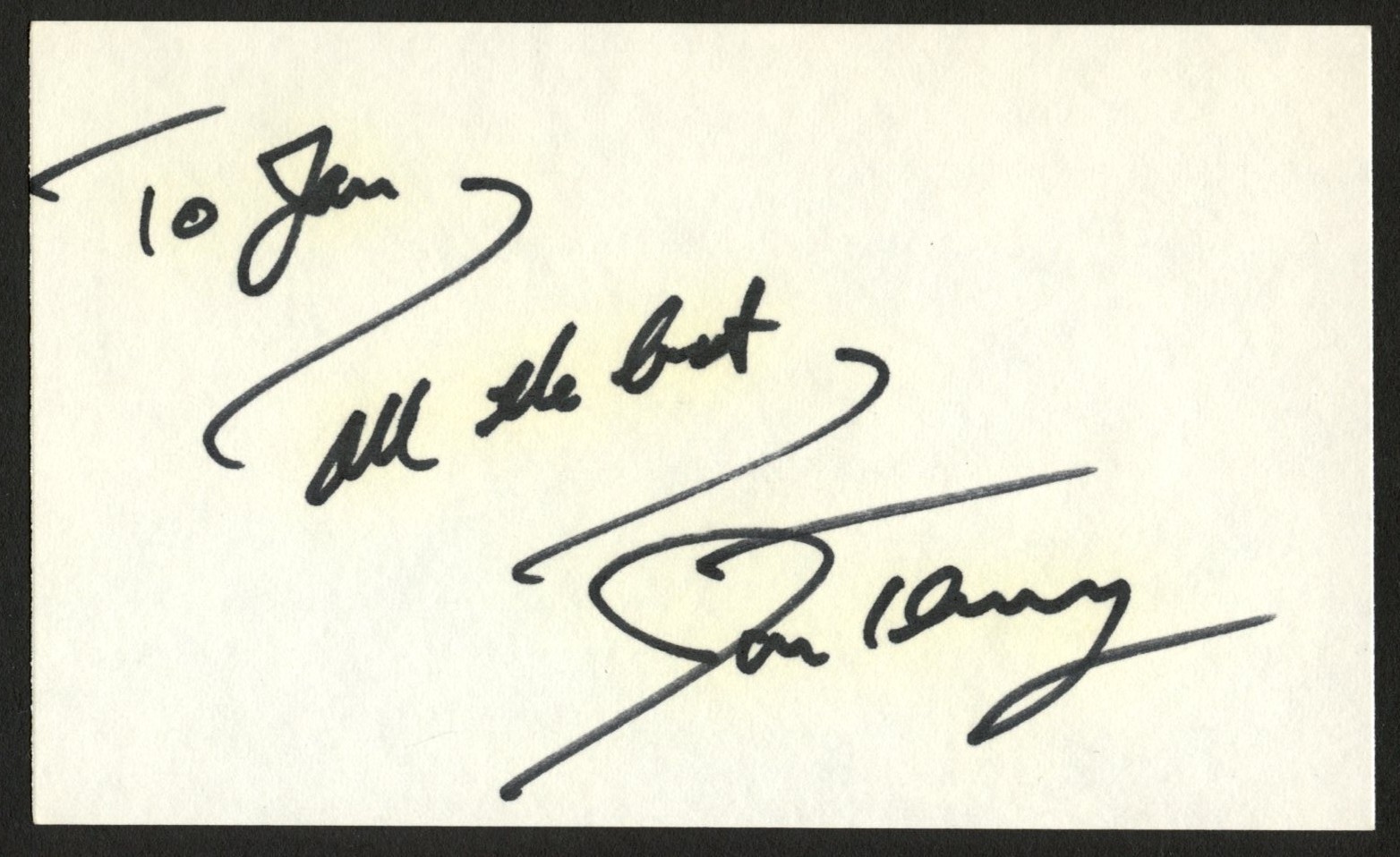 Jon Tenney signed autograph 3x5 cut Actor in TNT's The Closer C767