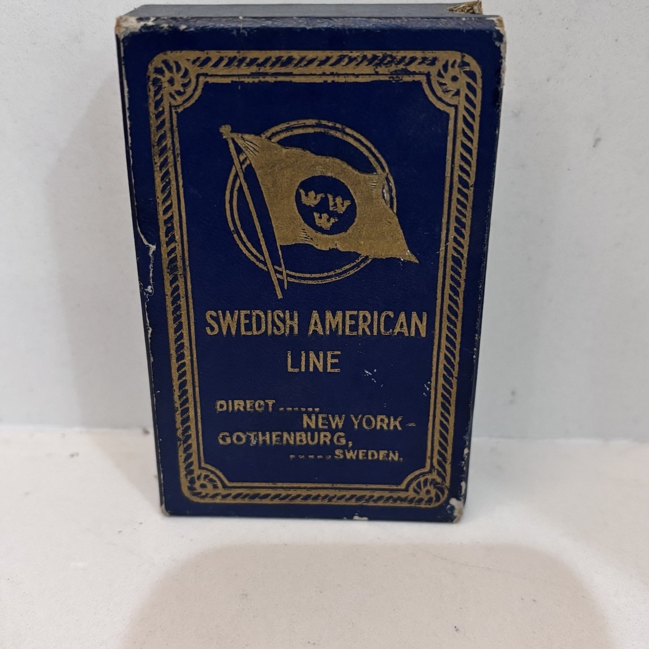 Vintage 1930’s Swedish American Ocean Line Playing Cards 52+3 Jokers Bridge Box Vintage 1930’s Swedish American Ocean Line Playing Cards 52+3 Jokers Bridge Box