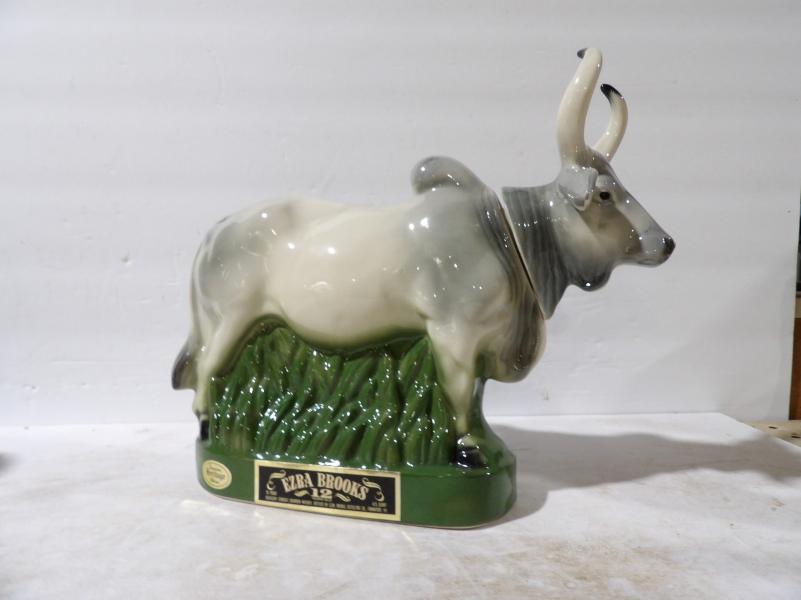 Ezra Brooks Brahma Bull Decanter