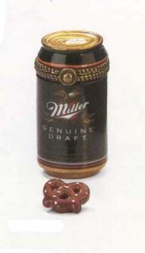 Miller Genuine Draft Beer PHB Porcelain Hinged Box by Midwest of Cannon Falls