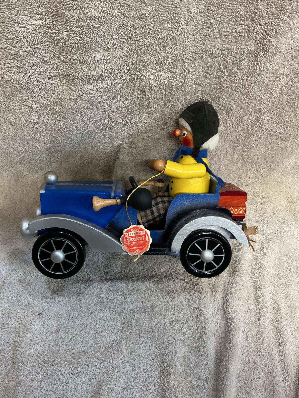 RARE Incense Burner Smoker German Nutcracker Music Box Vntg Car Driver Steinbach