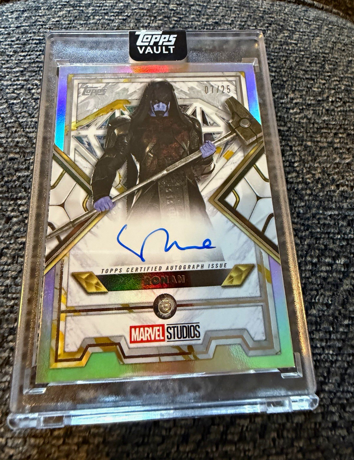 Topps 2026 Marvel Vault Ronan Lee Pace Diamond Auto # /25