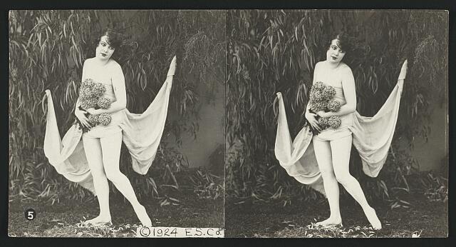 Spring Woman Model c1900 Old Photo 1