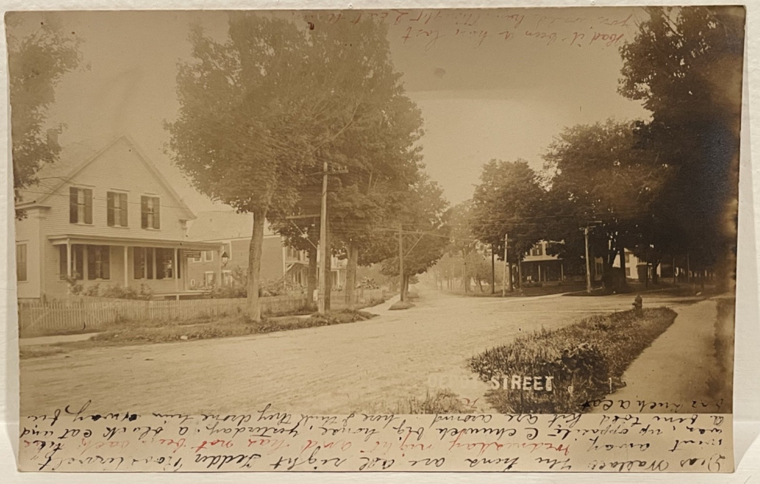 RPPC Depot Street Chester, Vt Teddy Roosevelt Mentioned 1907 UDB posted