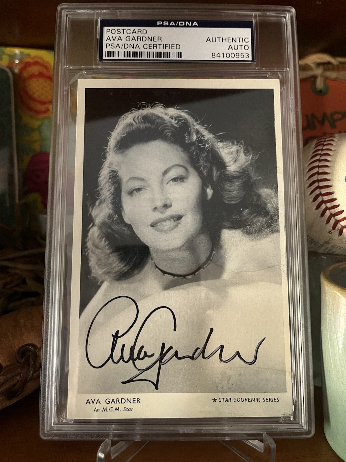 Ava Gardner PSA Auto Authentic Postcard Souvenir Series ~Absolutely Gorgeous
