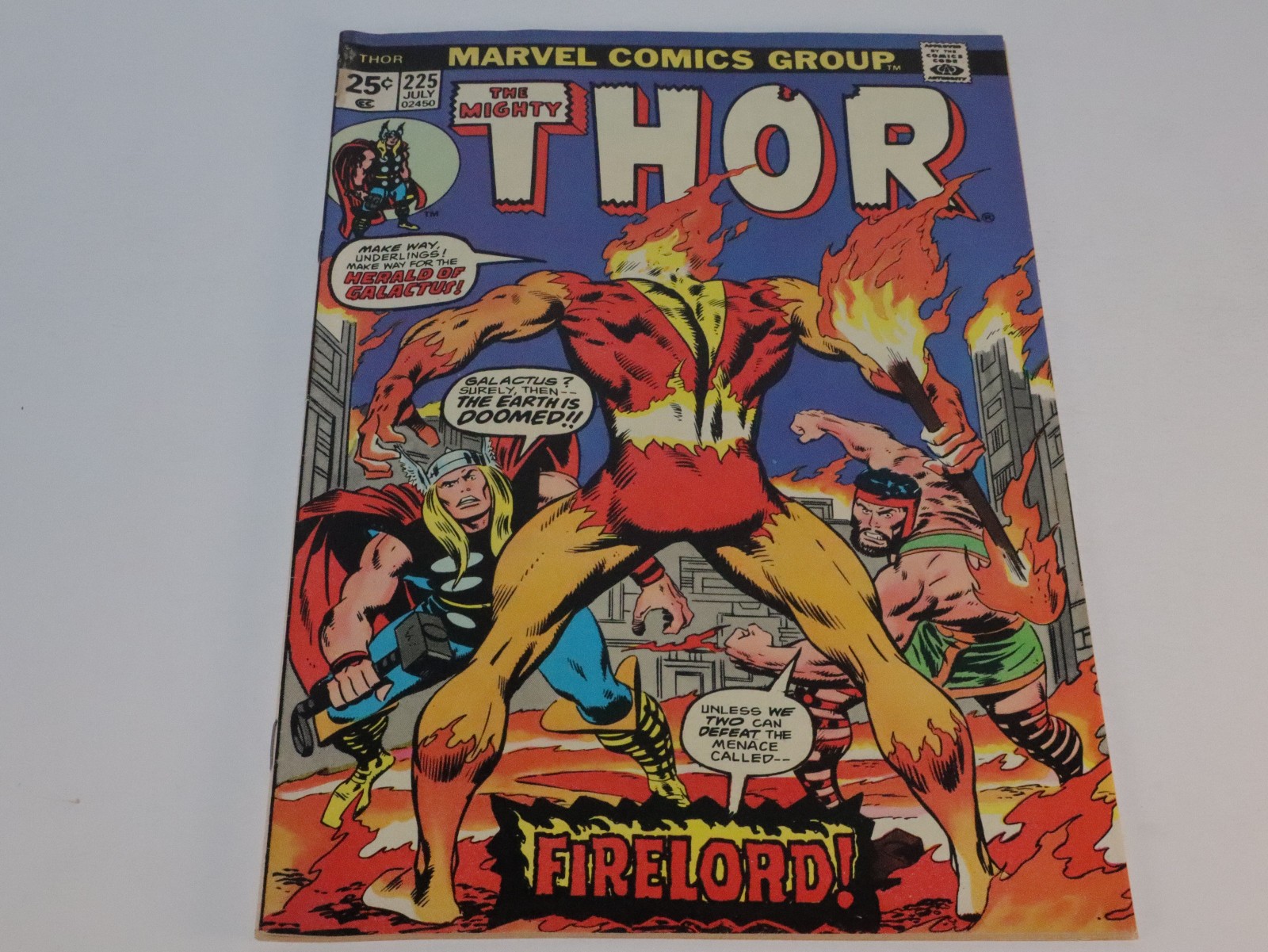 The Mighty Thor #225 (Marvel Comics July 1974) 1st Appearance of Firelord 